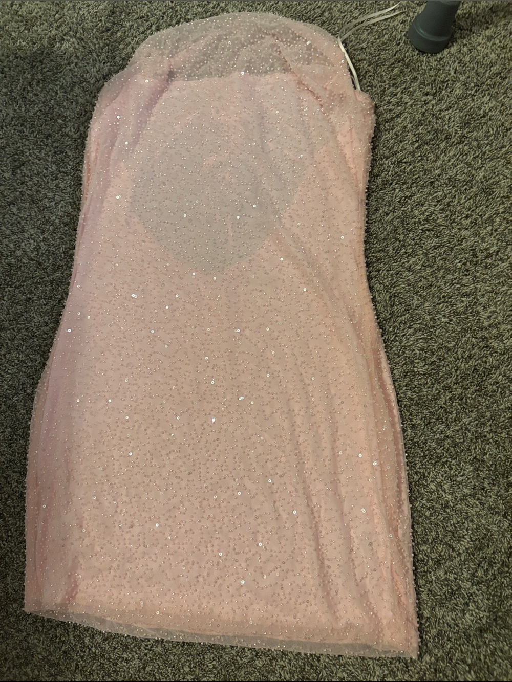 Windsor Pink Strapless Sequin Bodycon Dress
